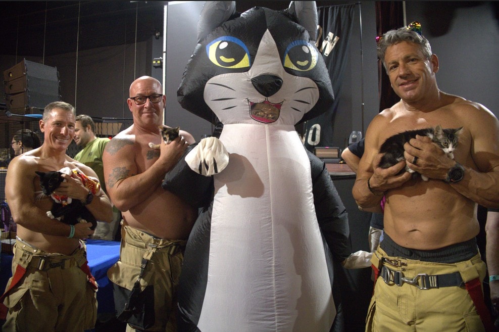 The Firefighters & Kittens Show — always the crowd's favorite moment